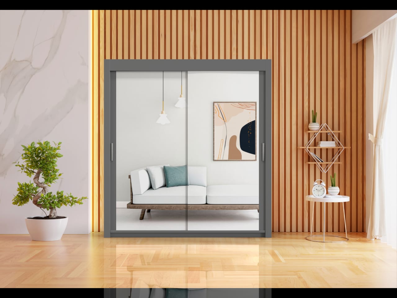 Modern sliding glass door 