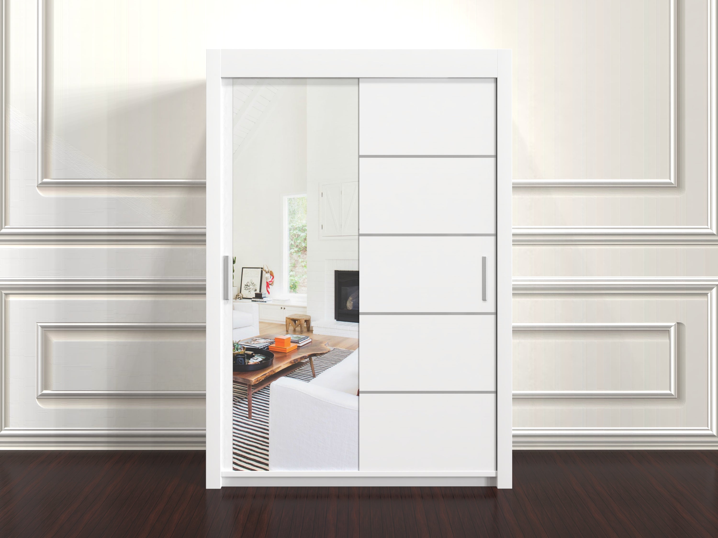 Lyon 150cm Wardrobe with Shelves – Stylish 2 Door Bedroom Furniture