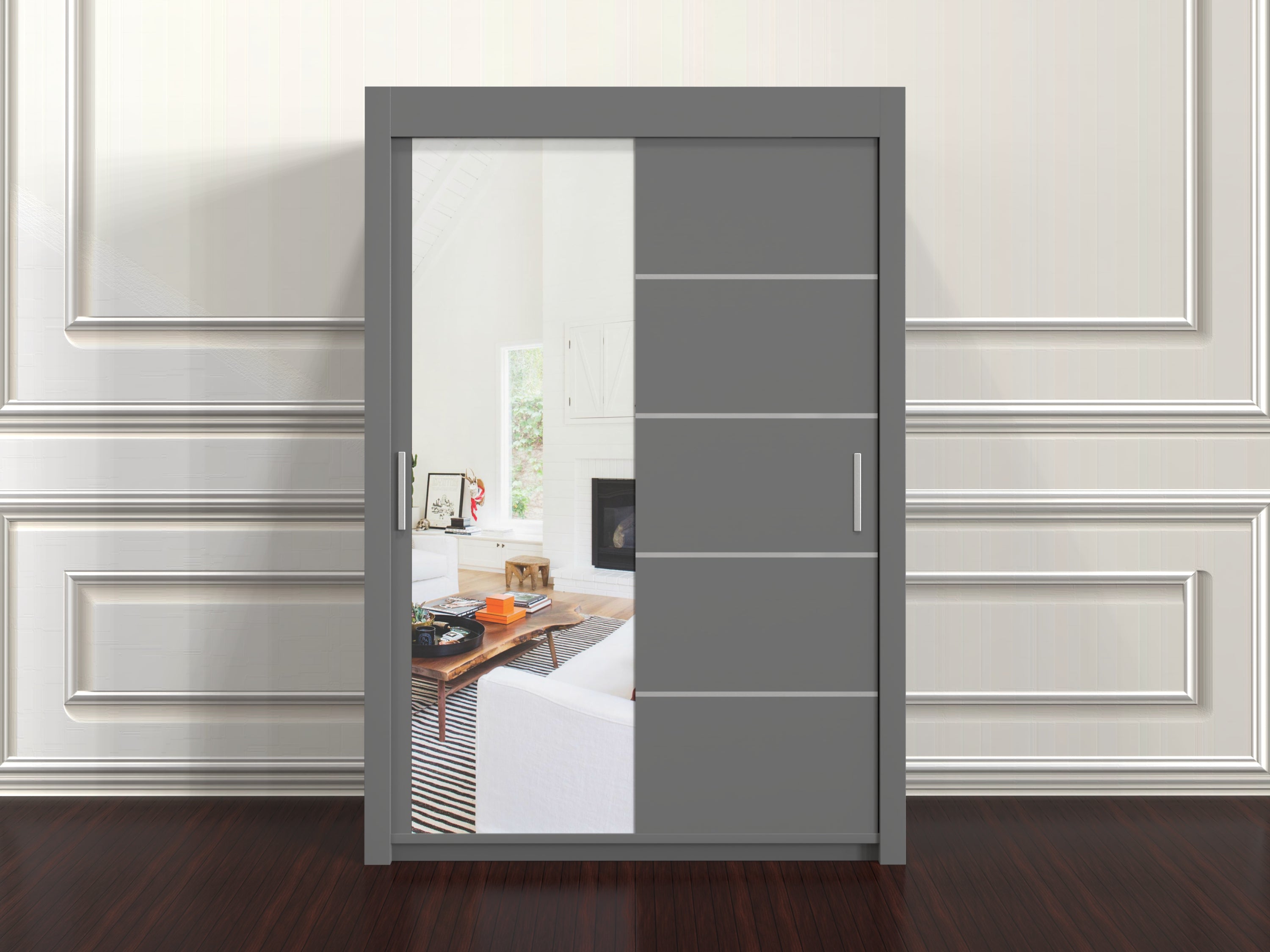 Lyon 150cm Wardrobe with Shelves – Stylish 2 Door Bedroom Furniture