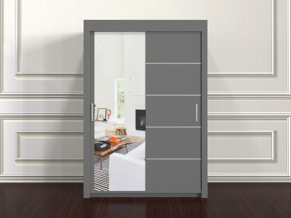 Lyon 150cm Wardrobe with Shelves – Stylish 2 Door Bedroom Furniture