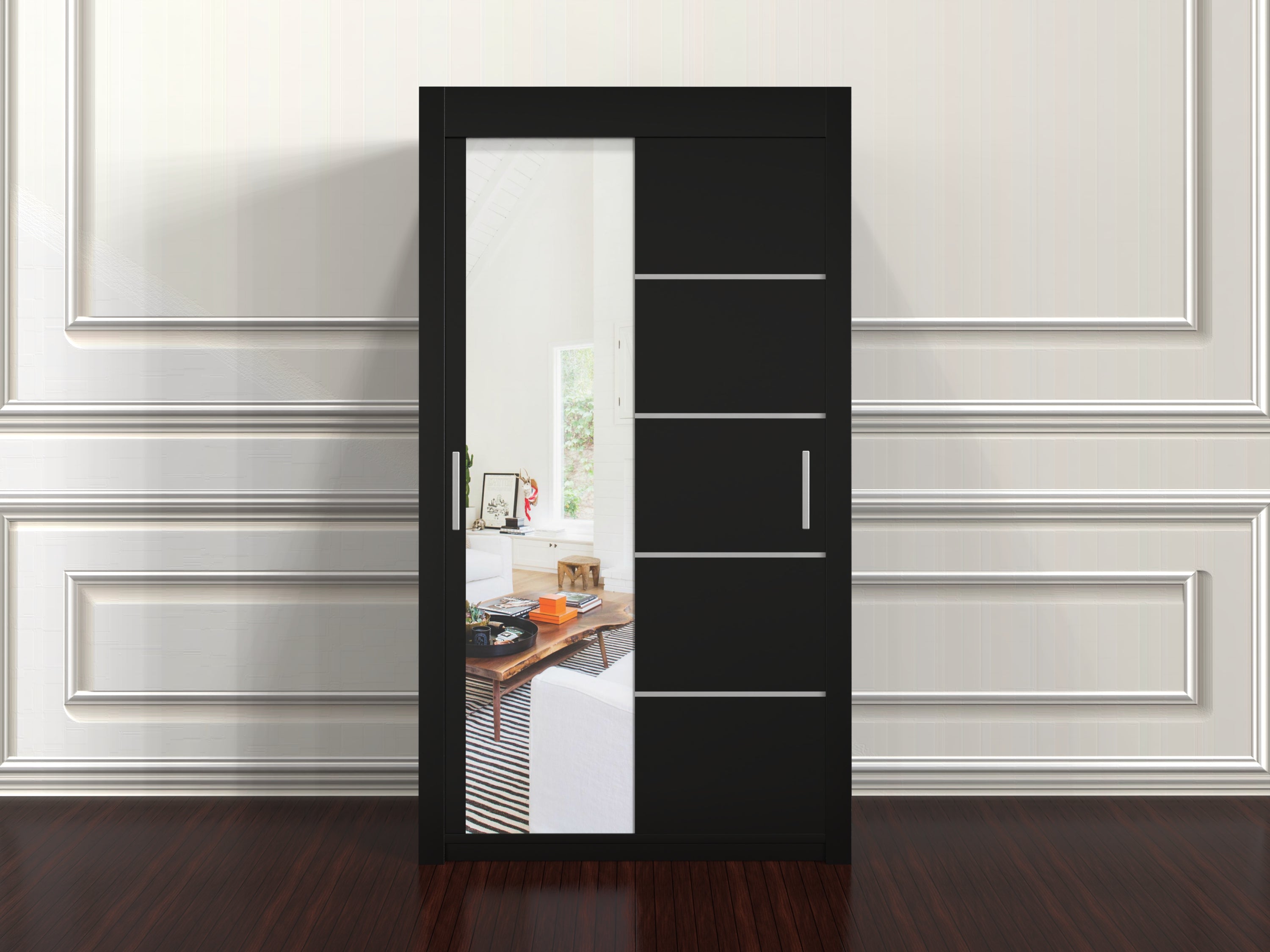 Lyon Wardrobe 120cm – Freestanding Modern Storage Unit for Small Rooms