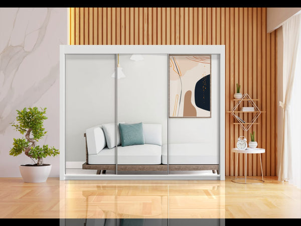 Modern interior design with a sliding glass door