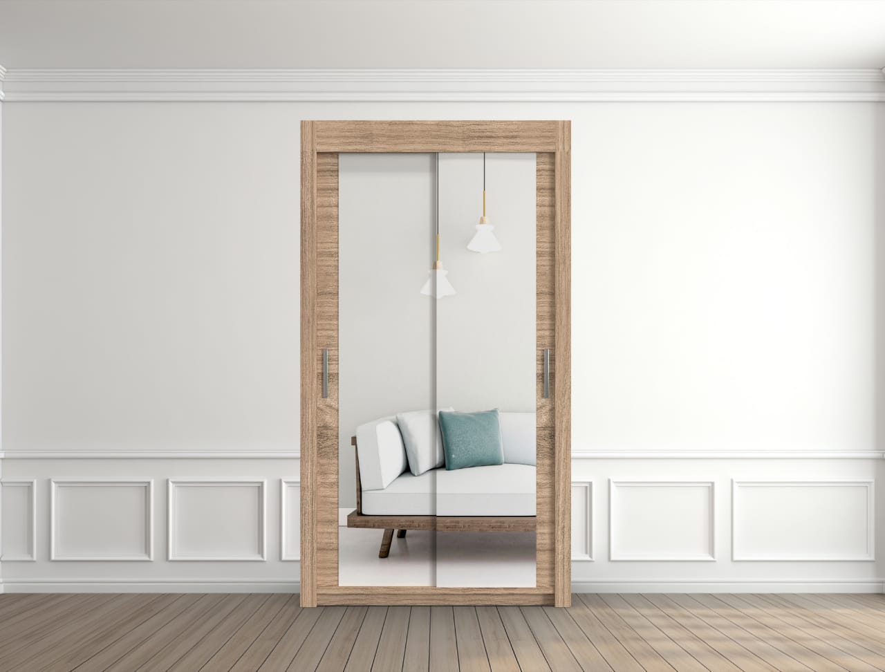 Milan Oak 120cm Wordrobe