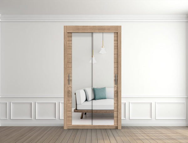 Milan Oak 120cm Wordrobe