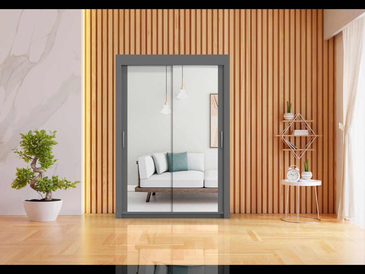 Modern Gray Wordrobe