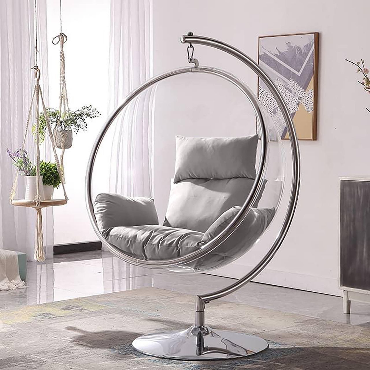 Buy Stylish Hanging Chairs Eggshell Swings JZFurniture