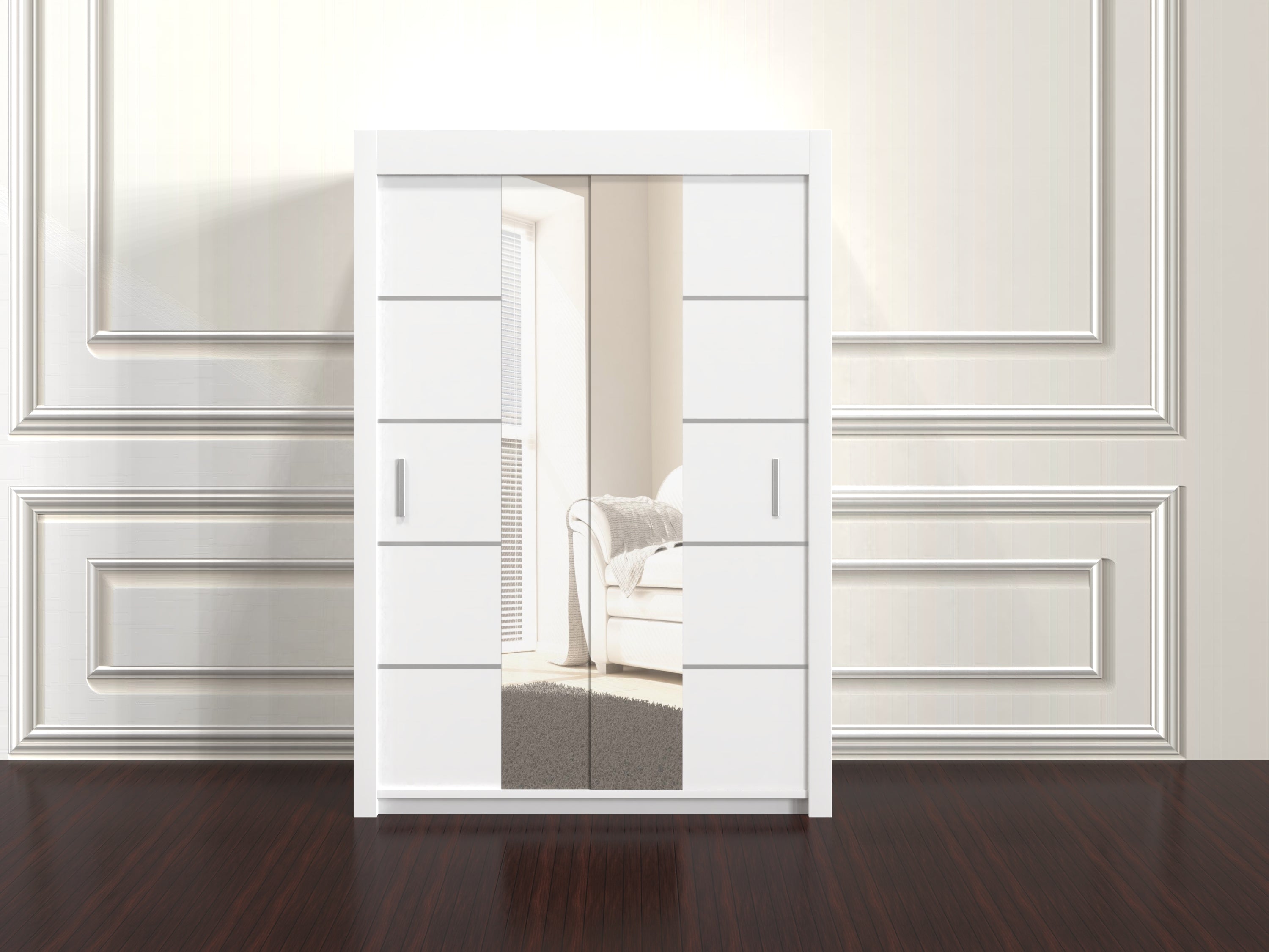 Oslo 150cm Wardrobe – Compact Freestanding Closet with Mirror Option