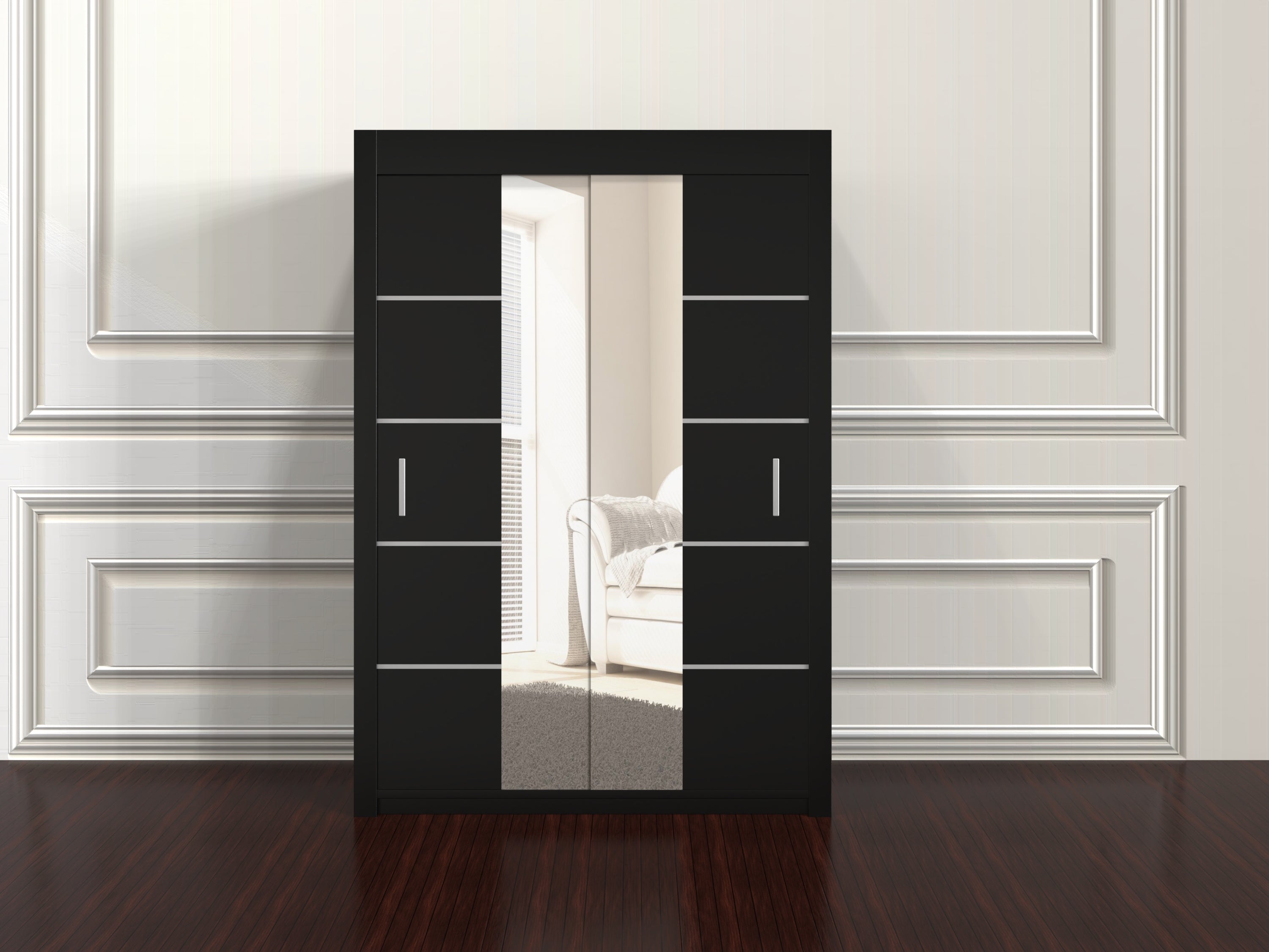 Oslo 150cm Wardrobe – Compact Freestanding Closet with Mirror Option