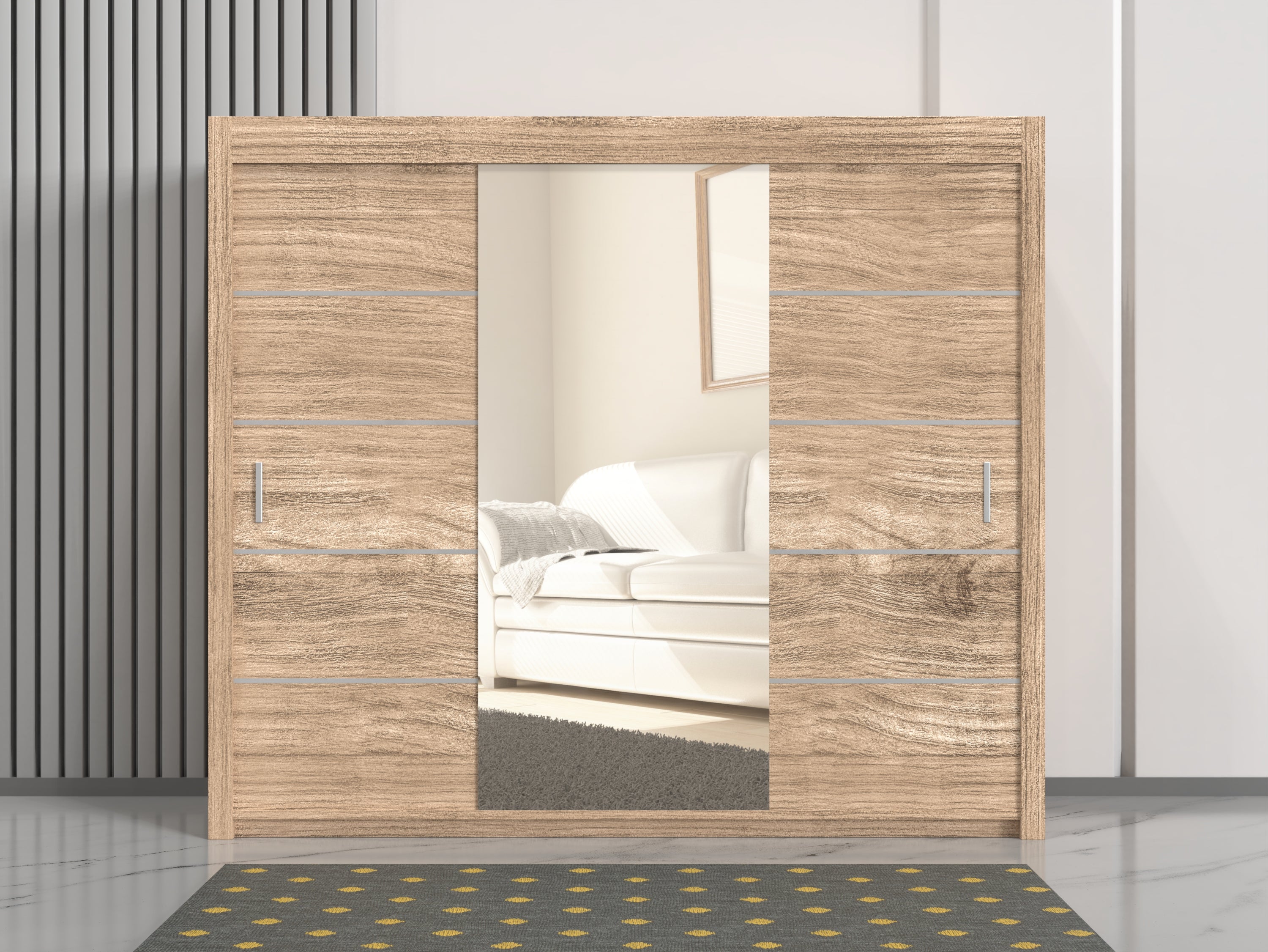 Oslo 250cm Sliding Wardrobe – Maximum Storage with Modern Design
