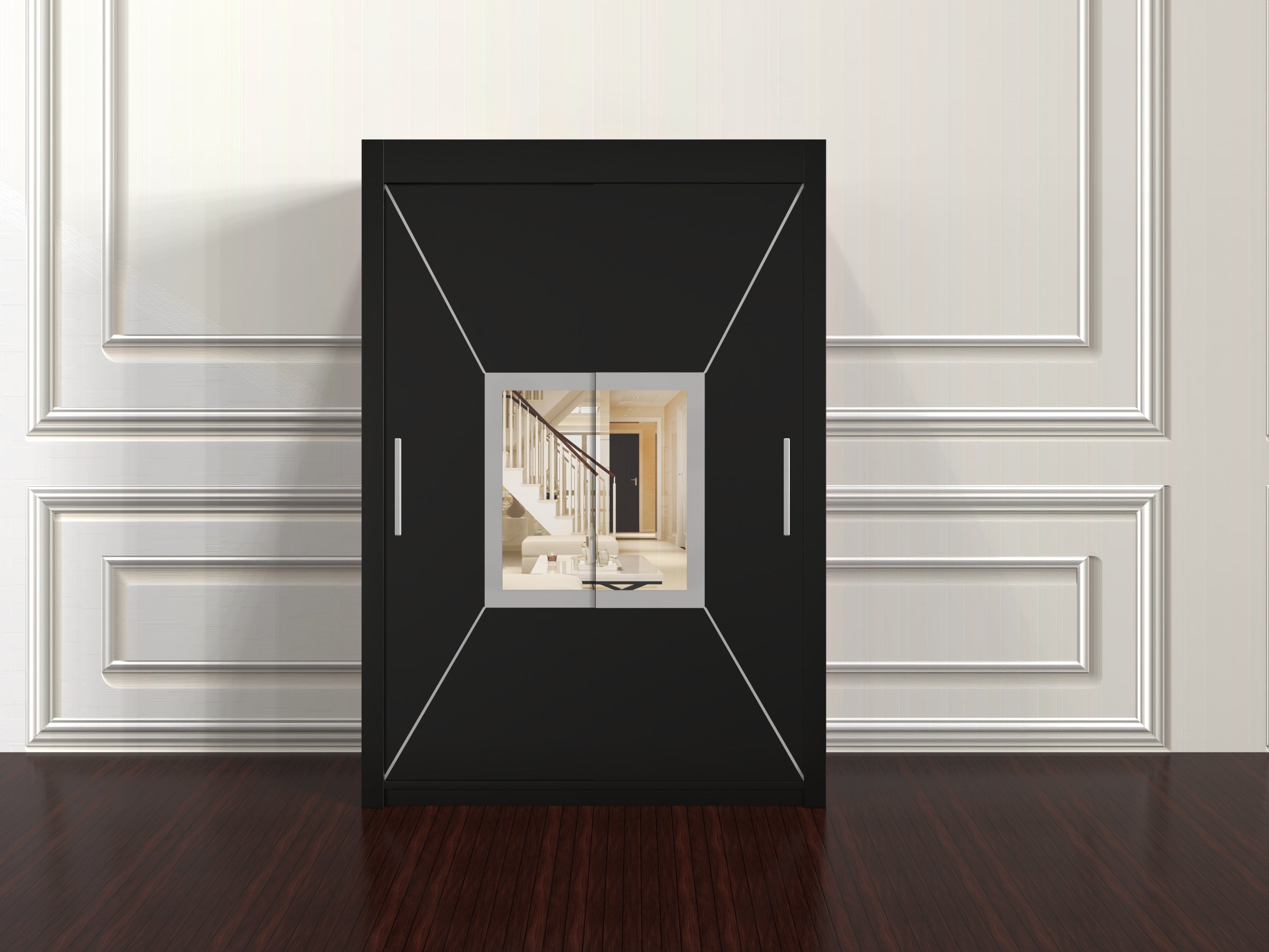 Venice Wardrobe 150cm – Compact Freestanding Closet with Hanging Space