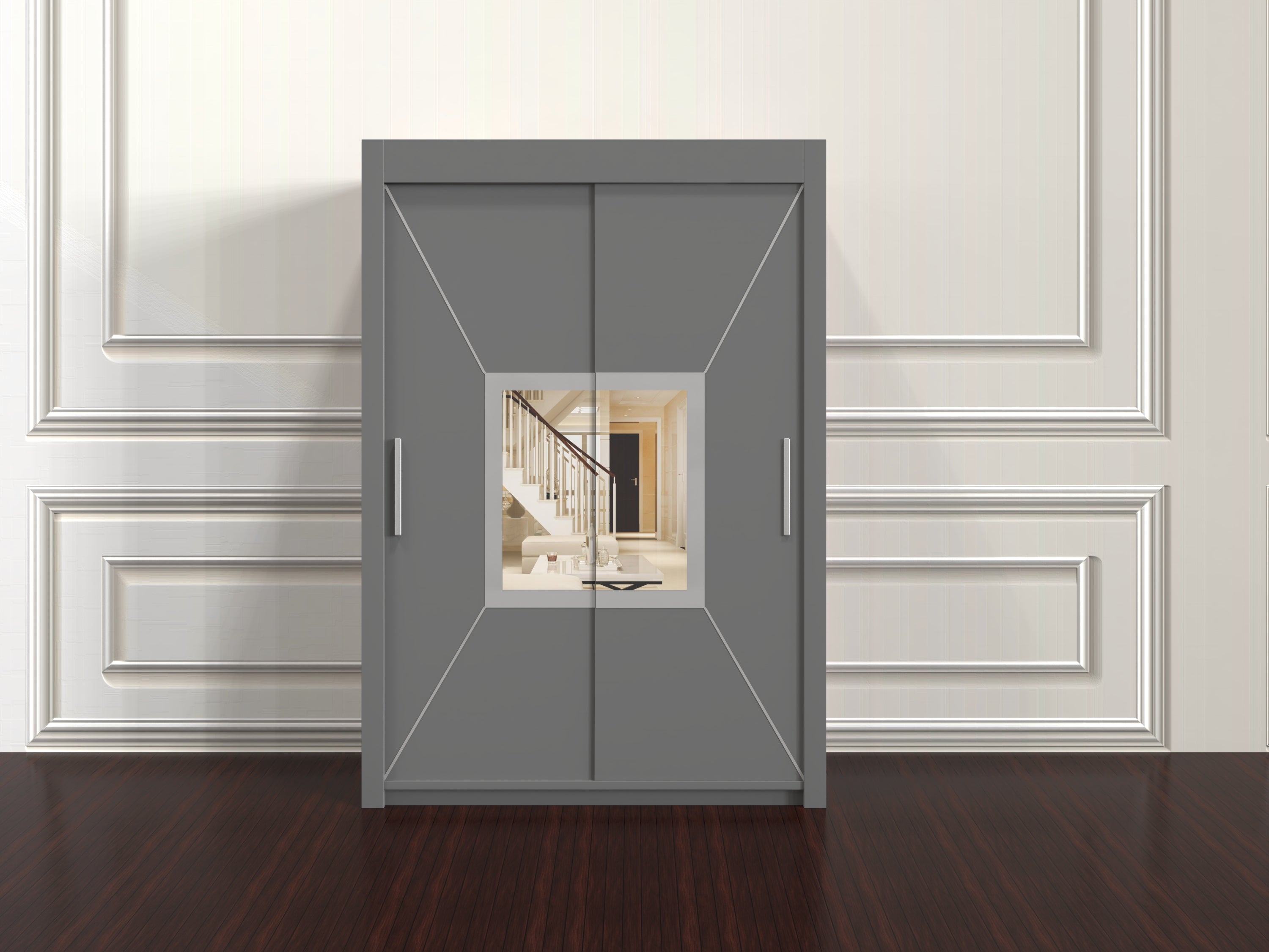 Venice Wardrobe 150cm – Compact Freestanding Closet with Hanging Space
