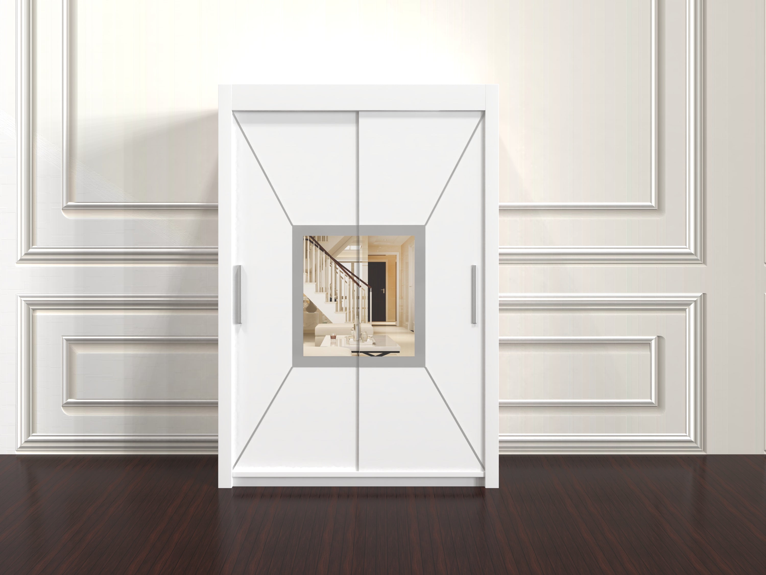 Venice Wardrobe 150cm – Compact Freestanding Closet with Hanging Space