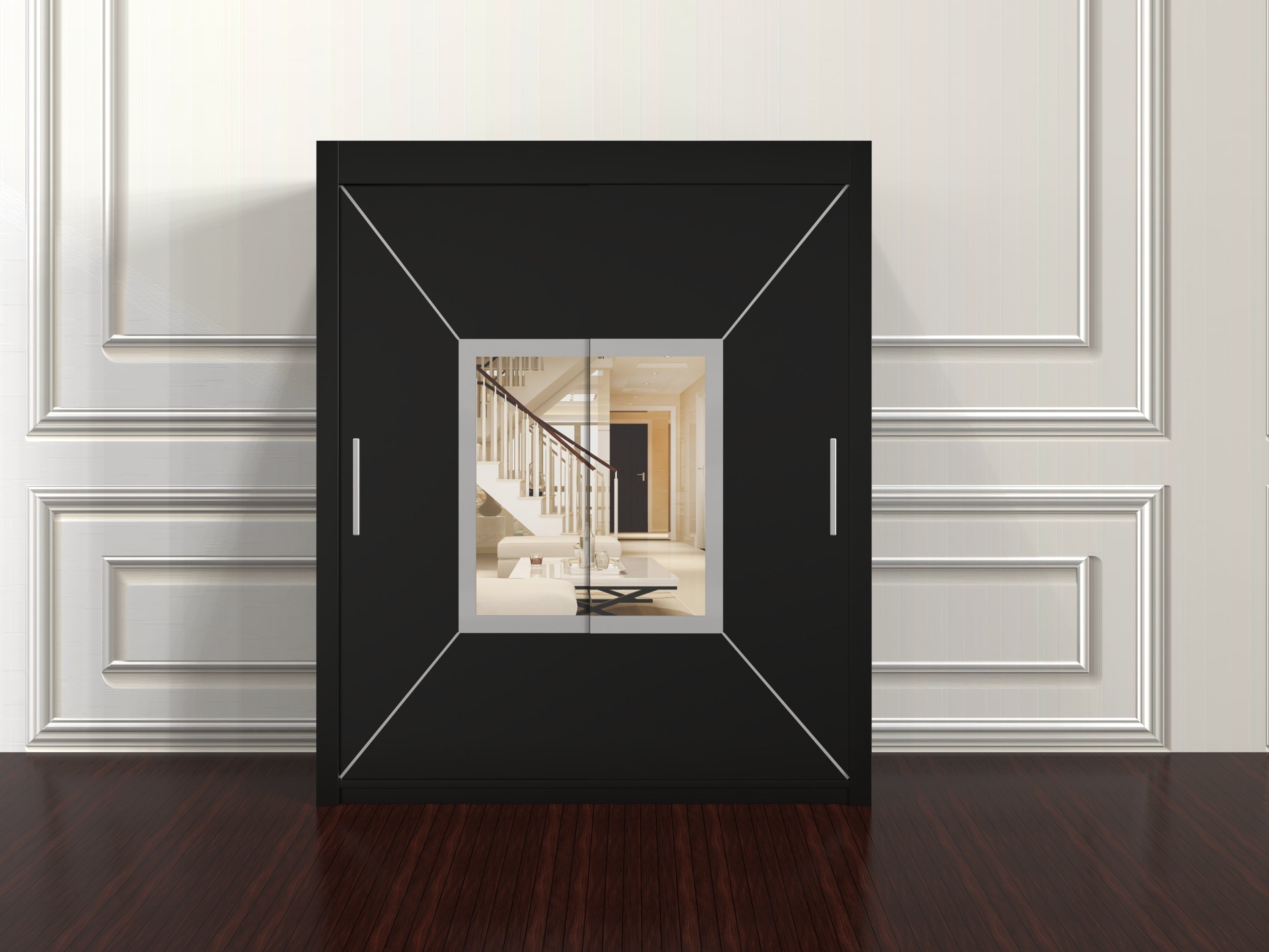 Venice 180cm Freestanding Wardrobe – Sleek Sliding Door Cupboard