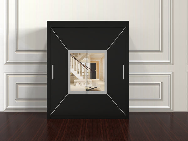 Venice 180cm Freestanding Wardrobe – Sleek Sliding Door Cupboard