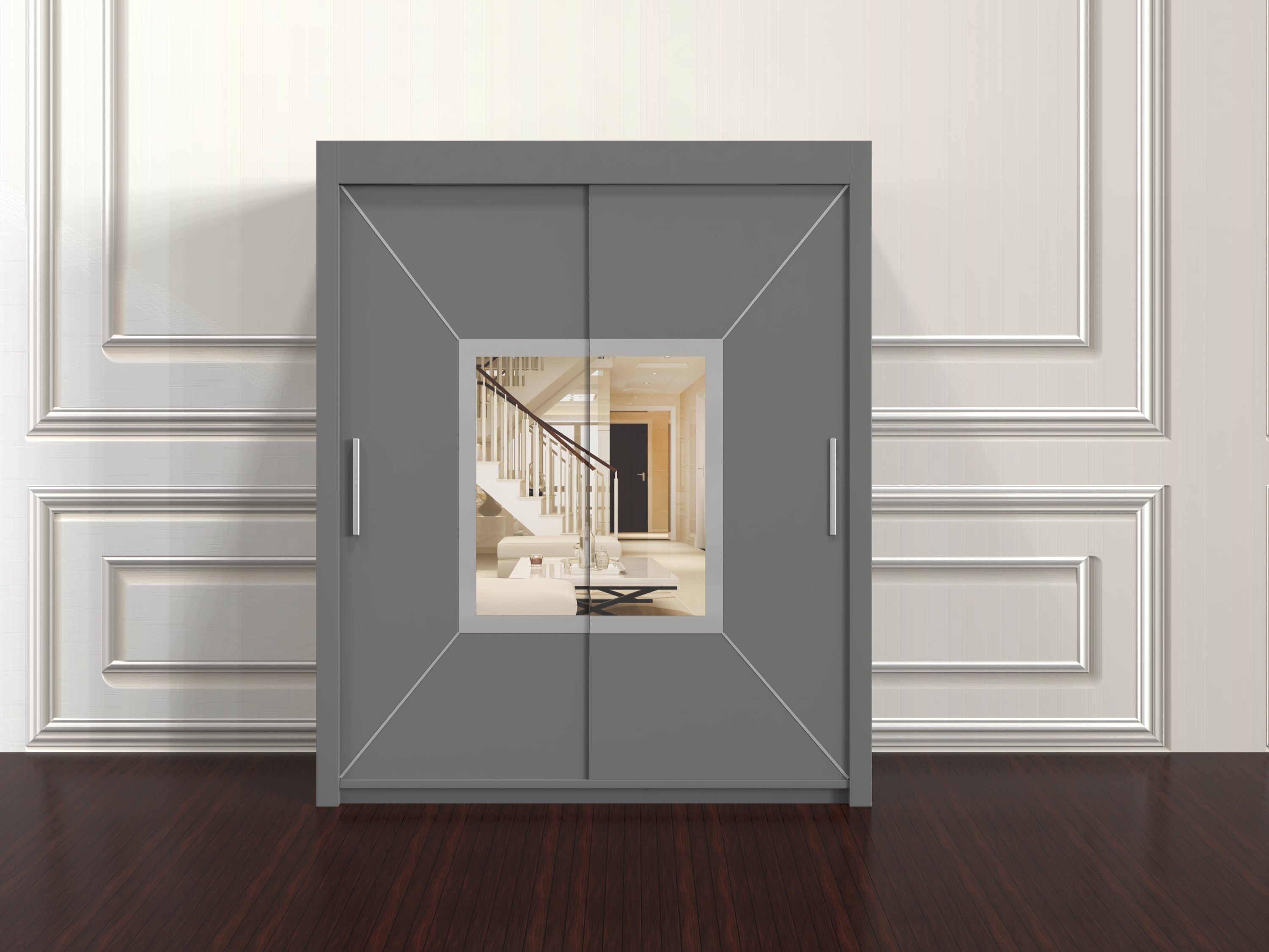 Venice 180cm Freestanding Wardrobe – Sleek Sliding Door Cupboard